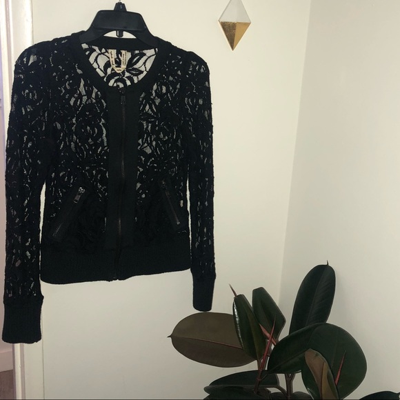 Free People Lace Zip-Up Jacket - Picture 5 of 6